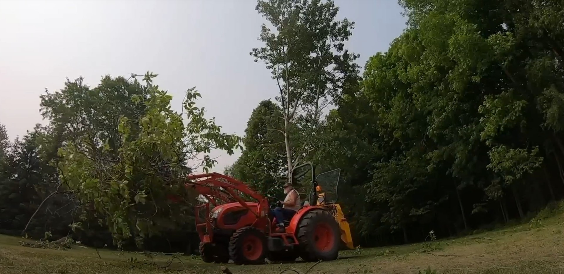 Land Clearing and Lot Preparation Services Heavy equipment clearing trees and vegetation for land development